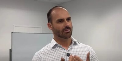“Trabalho para que eles não encontrem diálogo”, diz Eduardo Bolsonaro sobre missão do Senado aos EUA